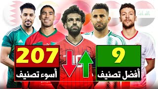 أفضل وأسوء ترتيب بتاريخ جميع المنتخبات العربية في تصنيف الفيفا+التصنيف الحالي..الرقم القياسي في خطر🔥