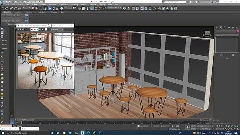 3DsMax Tutorials, Tutorial on 3D Modeling & Texturing a Cafe Interior Furniture in 3dsmax ( Part 5)