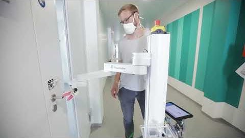 DeKonBot – Mobile robot for disinfecting potentially contaminated surfaces