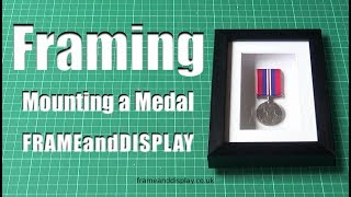 Simple Method of Mounting a Medal in a Box Frame