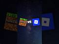 Minecraft vs Roblox #minecraft #vs #vs #vs #roblox