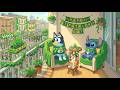 Lucky Balcony Parade with Stitch &amp; Bluey🍀 Lofi Beats for Study Work 💫 Warm St. Patrick’s Day Vibes