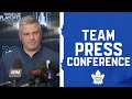 Maple leafs media availability playoff practice  april 28 2024