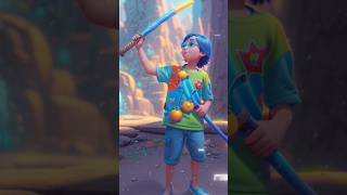 The Samurai cartoon animation ai 3d toonme shorts samurai katana sword cute