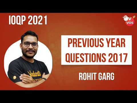 IOQP - PREVIOUS YEAR QUESTIONS 2017 | IOQP Discussion | IOQP 2020 | IOQP 2021 | VOS