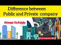 Difference between Public and Private company || easy explanation ✅#bba#bcom#corporatelaw