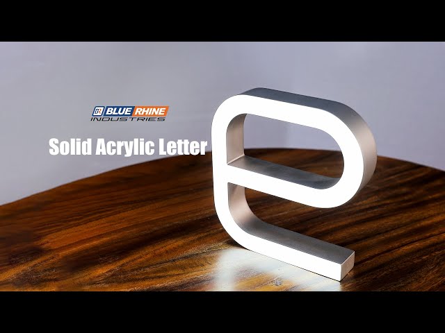 Solid acrylic letter [ Design table Ep 03 ] 