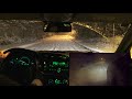 Driving up a steep and snow packed hill with Michelin CrossClimate+