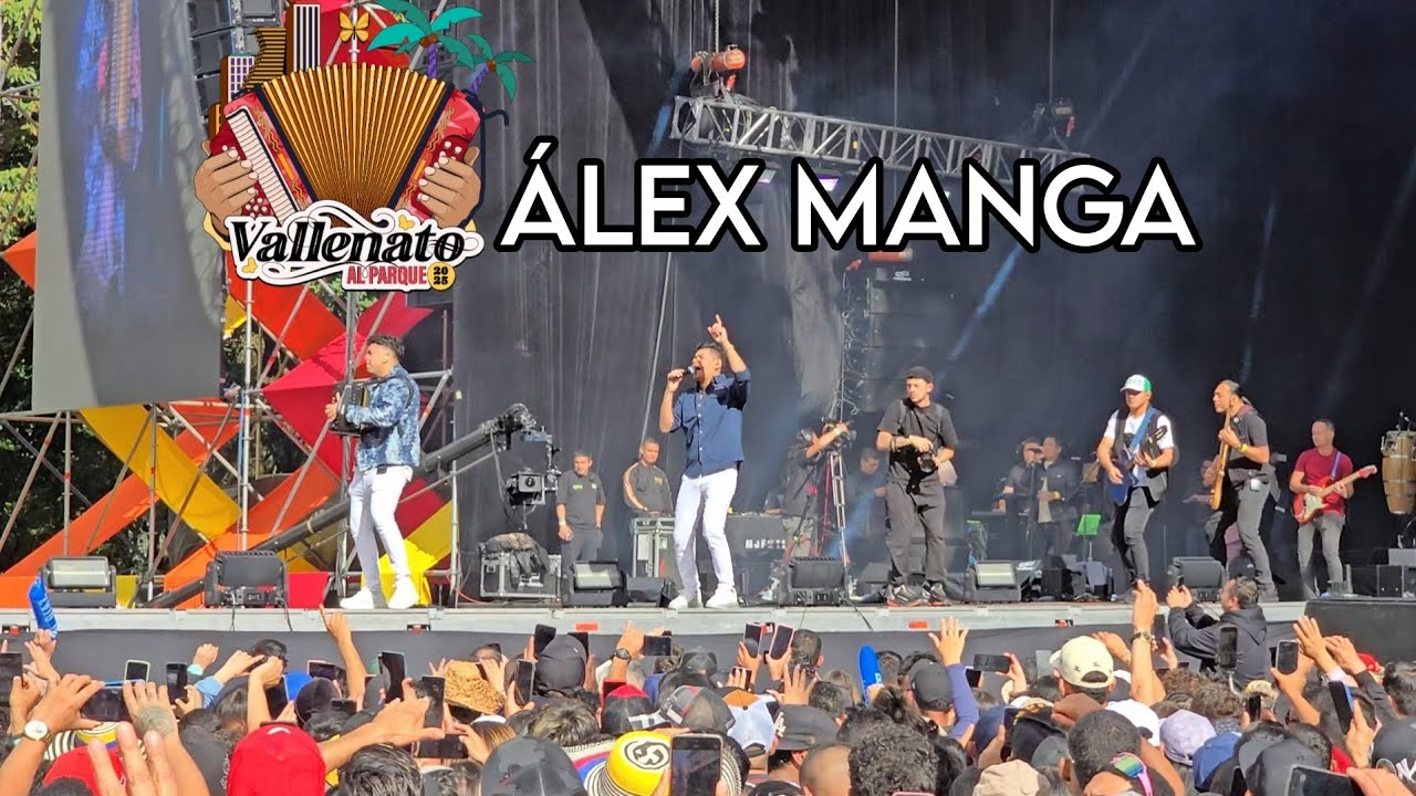 ÁLEX MANGA, PURO SENTIMIENTO EN EL CONCIERTO DEL FESTIVAL #VALLENATOALPARQUE2025 BOGOTÁ