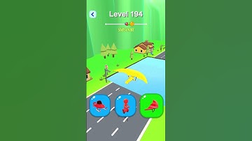 Shape-Shifting 🚙🚁🛵 Race | Gameplay Level - 194 | Hyper Casual Mobile📱 App | Android,iOS - NEW UPDATE