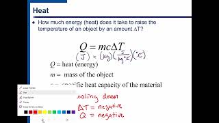 Heat, Specific Heat Capacity