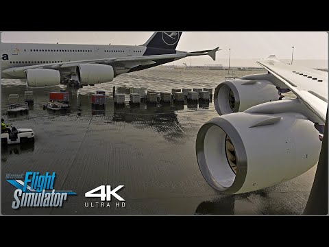 Lufthansa 747-8 Full Flight FRA-LAX | ULTRA Real 4K | A Microsoft Flight Simulator Experience