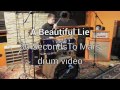 30 Second to Mars - Beautiful lie (drums tutorial)