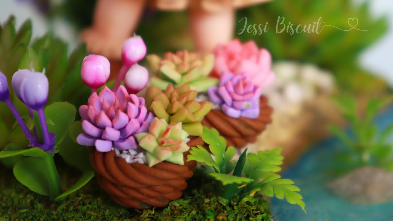 Mini Suculentas de Biscuit