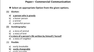 vocabulary_Commercial Communication B.Com sem 3