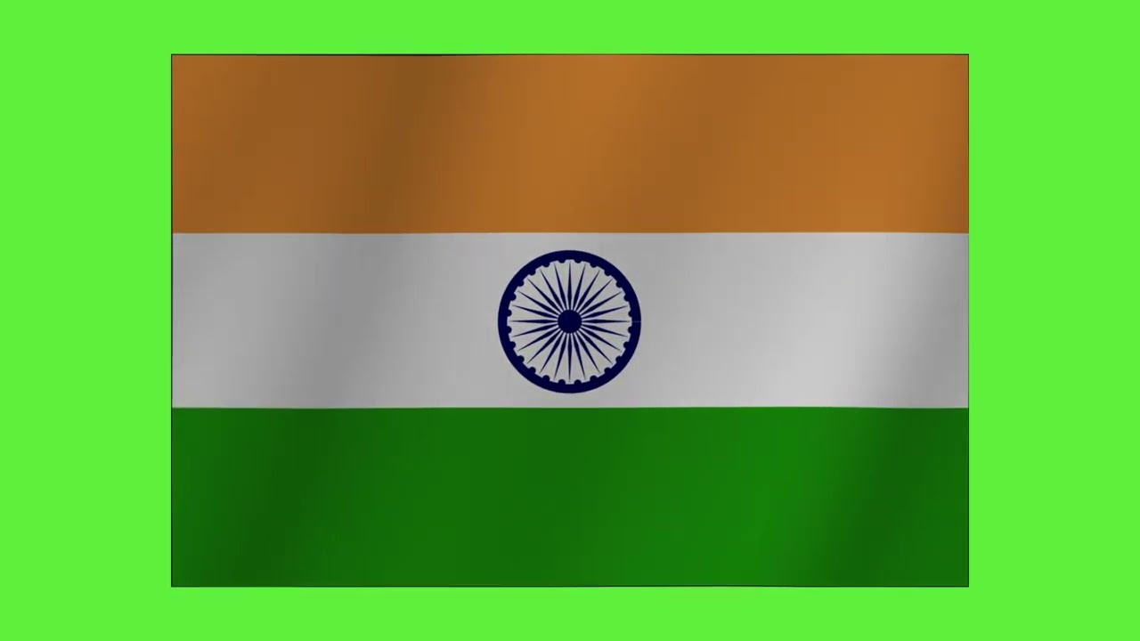 India Flag Wave Animation Loop 4 - FREE HD STOCK FOOTAGE