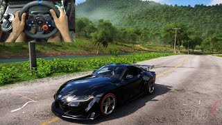 Toyota Supra 🔥 Drive in Forza Horizon 5 - Logitech G29 with Shifter Gameplay