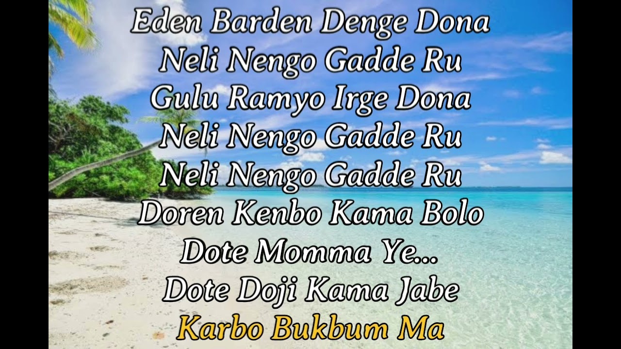 Neli Nengo Ngur Be Si Karaoke  Ashok Damla  Arunachal Pradesh 