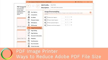 Ways to Reduce Adobe PDF File Size | PDF Image Printer 12 | PEERNET