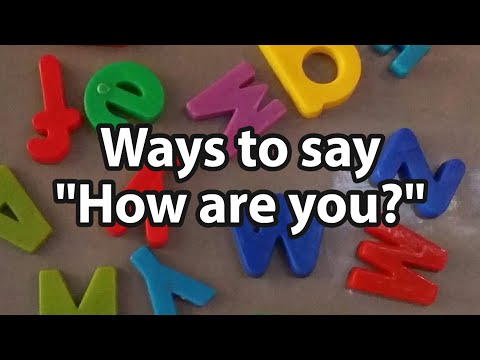 Ways to say \