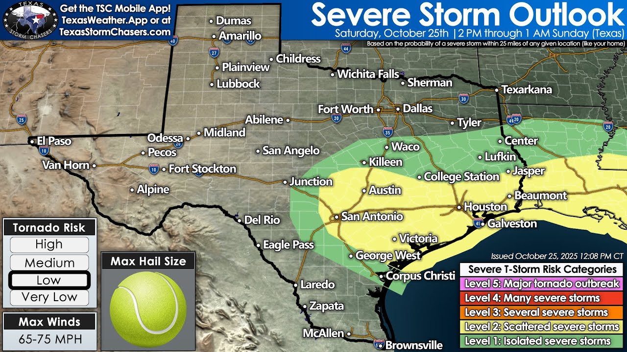 Severe Storms Return to Texas This Afternoon | Hail, Wind & Heavy Rain ...