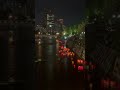 Lanterns are then released by hand in the evening in A-Bomb Dome and Motoyasu Bridge.