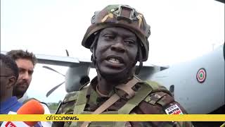 THE FIRST TROOPS OF KENYA DEFENCE FORCES LANDING AT DR CONGO FOR A GREAT MISSION