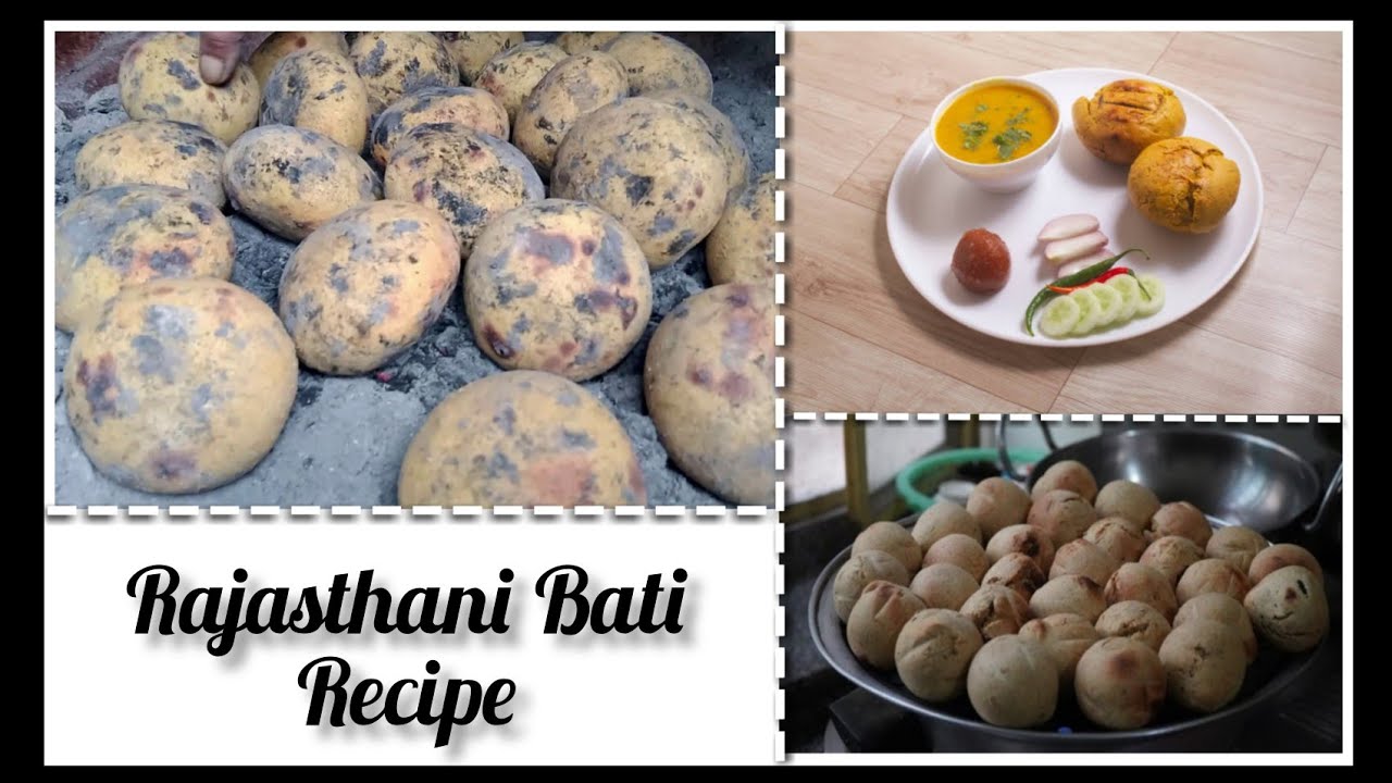 सालों पुराने तरीके से कंडो/उपलो पर बनाए राजस्थानी बाटी | Rajasthani ...
