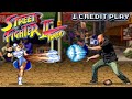 1 credit play 19 street fighter 2 turbo snes