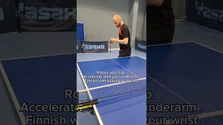 Tutorial: Fast backspin pendulum serve #tabletennis #pingpong
