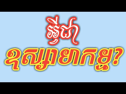 អ្វីទៅជាឧស្សាហកម្ម?