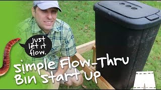 How To Set Up A Simple Flow Through Worm Bin