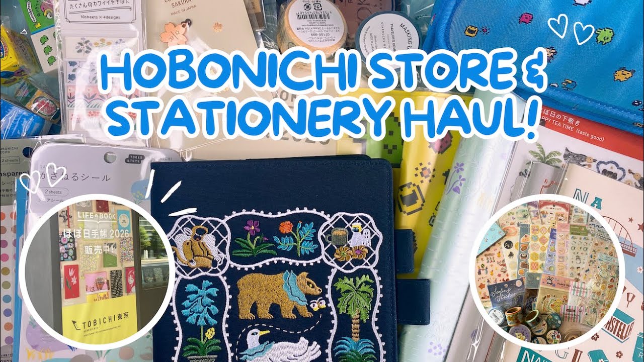 2026 HOBONICHI Haul (и канцелярские товары) в ЯПОНИИ!