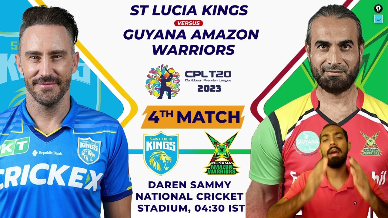 SLK vs GUY D Team, SLK vs GUY  Prediction, st lucia kings vs guyana amazon warriors cpl