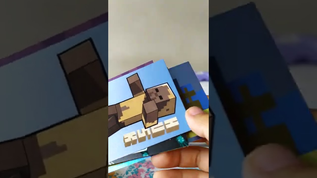 😃😅minecraft cromos trading cards - apertura diaria