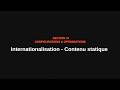 S6.03. Internationalisation - Contenu statique