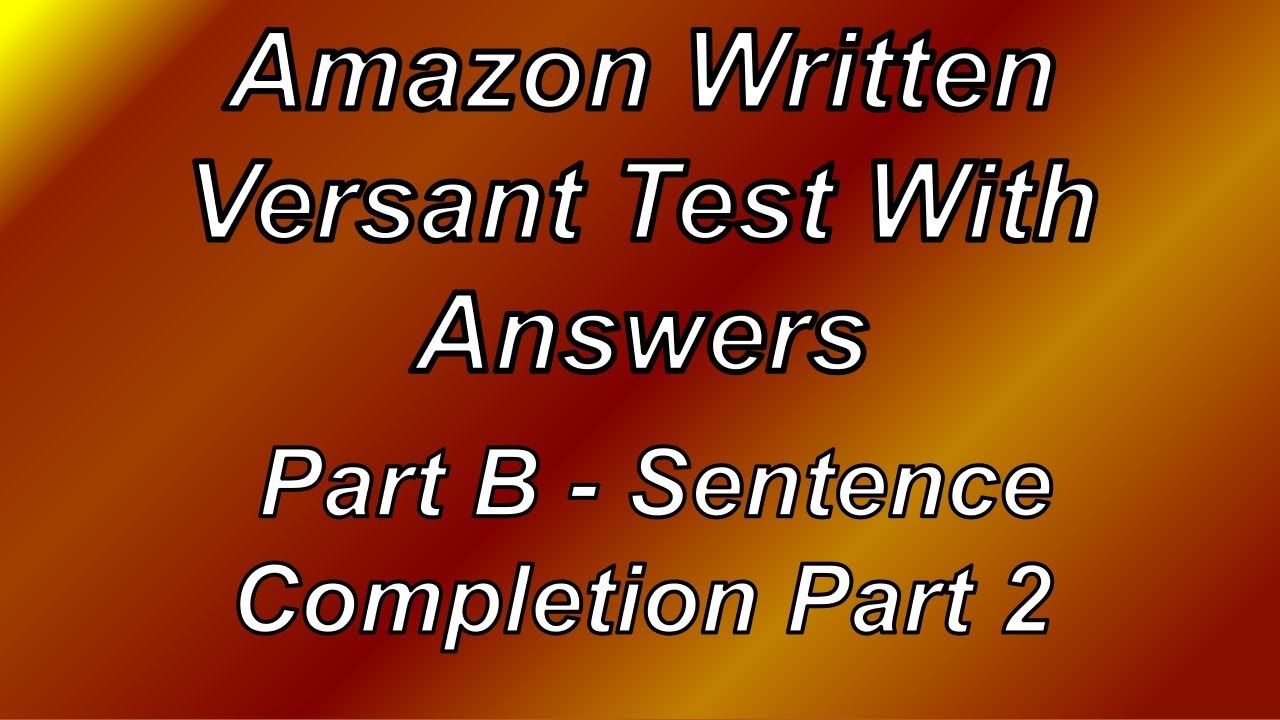 online written versant test practice