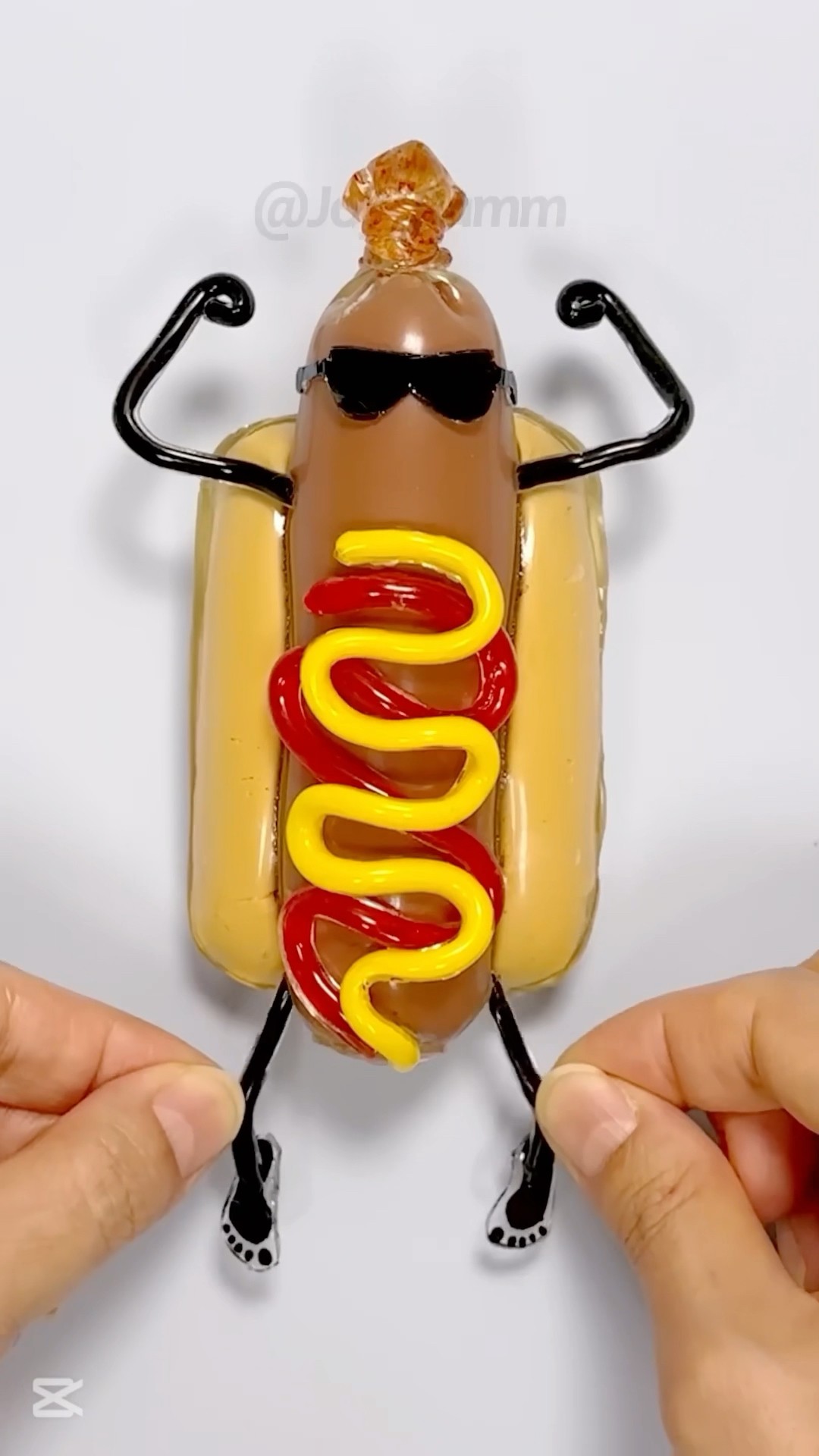 ⏪⏪⏪Reverse Play?Hot dog Squishy DIY with Nano Tape!