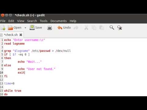 Shell Scripting Tutorials 57  Know when users log in Part Two