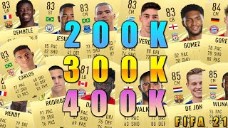 FIFA 21 META SQUAD BUILDER 300K 400K 500K 600K 700K 1M HYBRID SQUAD BUILDER