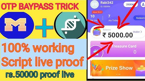 Minijoy app unlimited tricks || OTP BAYPASS TRICK || 100% live proof