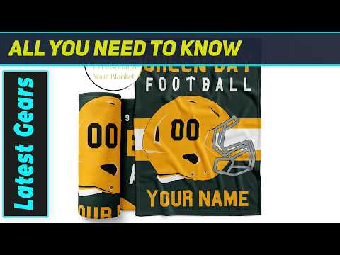 Amazing Personalized Green Bay Football Blanket!