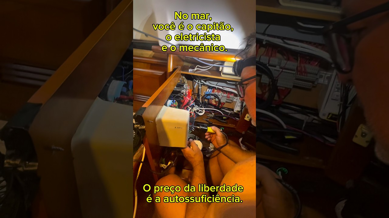 ⁣Manutenção a bordo.