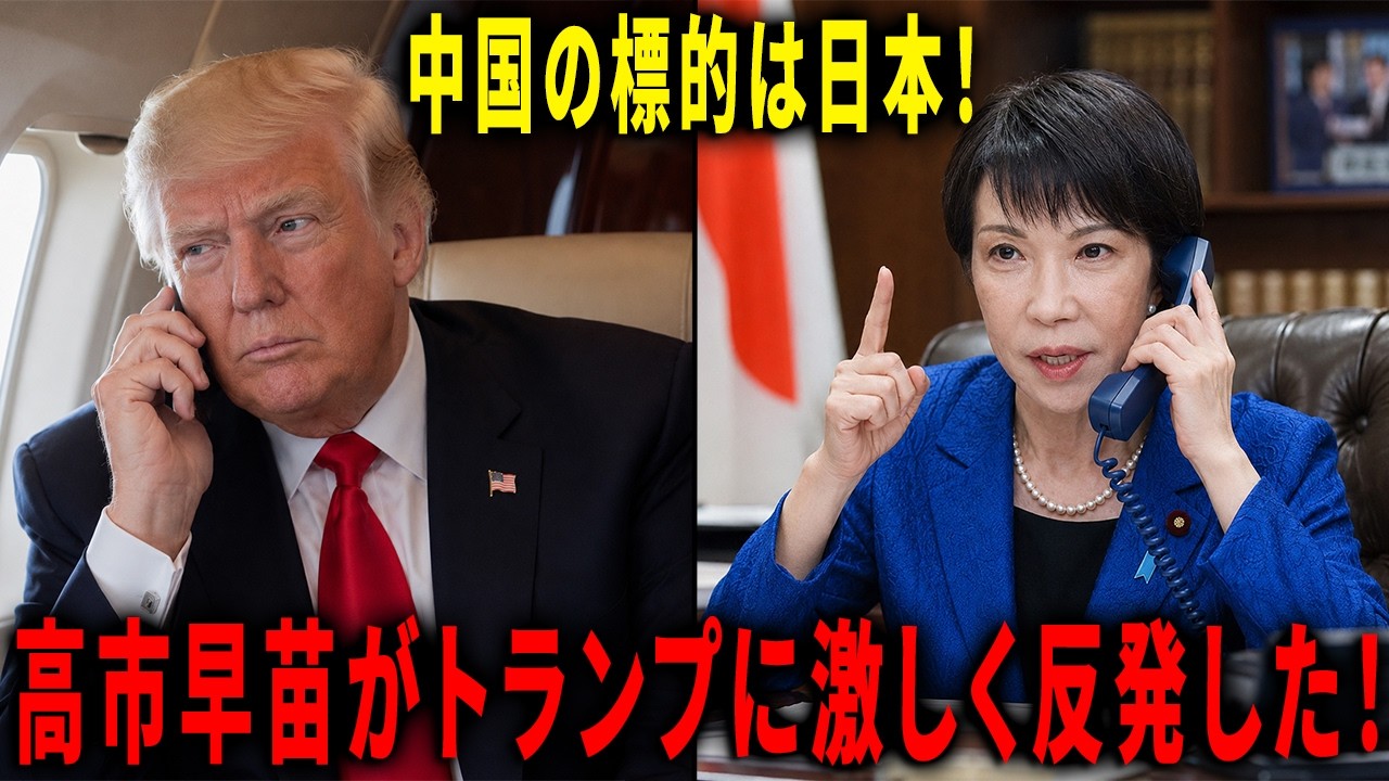 高市早苗がトランプに激しく反発！中国の本当の標的は日本だった！