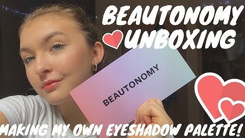 PERSONALISE YOUR OWN PALLETTE WITH BEAUTONOMY-UNBOXING + FIRST IMPRESSIONS + SWATCHES - EMILY LOUISE