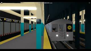 BMT Subway: Brooklyn bound R68A (N) train @ Times Square-42nd Street