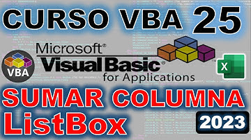SUMAR COLUMNA DE ListBox Curso de Macros en Excel @JANSCONSULTING