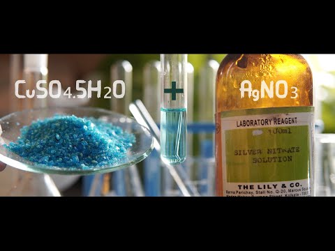 Video Precipitation reaction (AgNO3 + CuSO4) | Double... - youtube