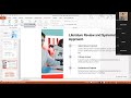 Topic Selection and synopsis Writing