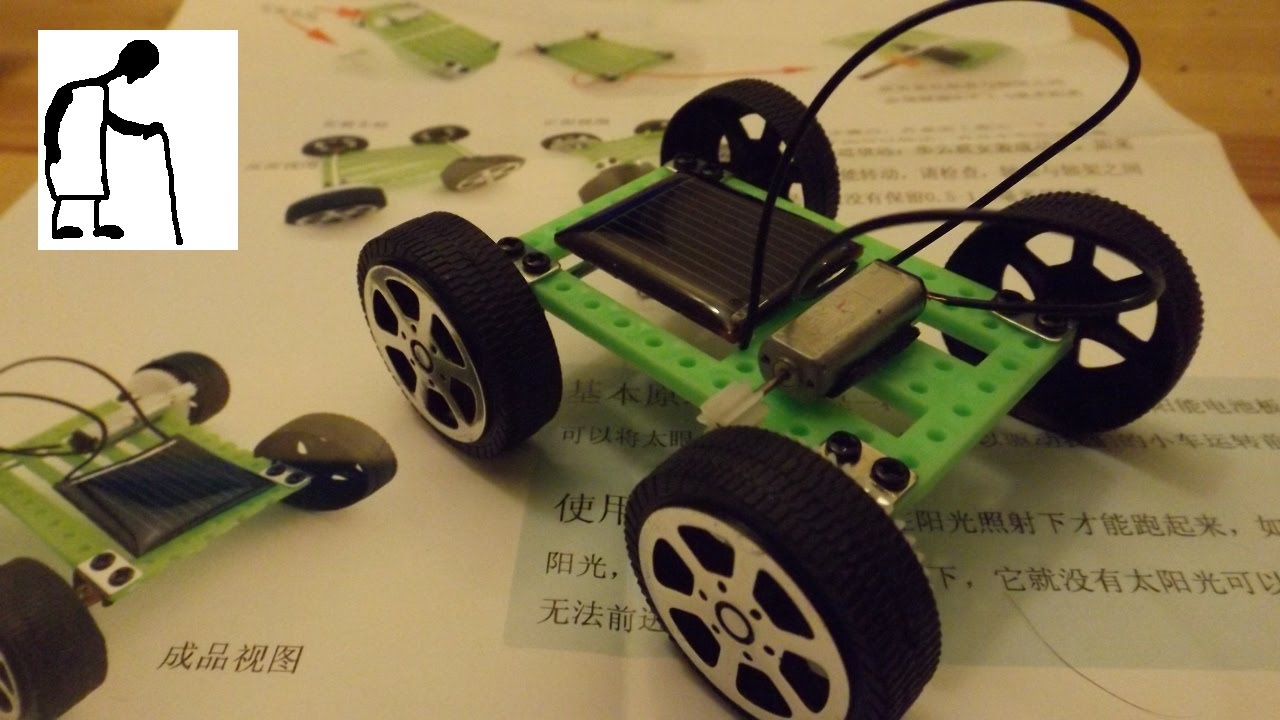 Solar Car DIY Assemble Toy Set Solar Powered Car Kit Educational Science for Kid 